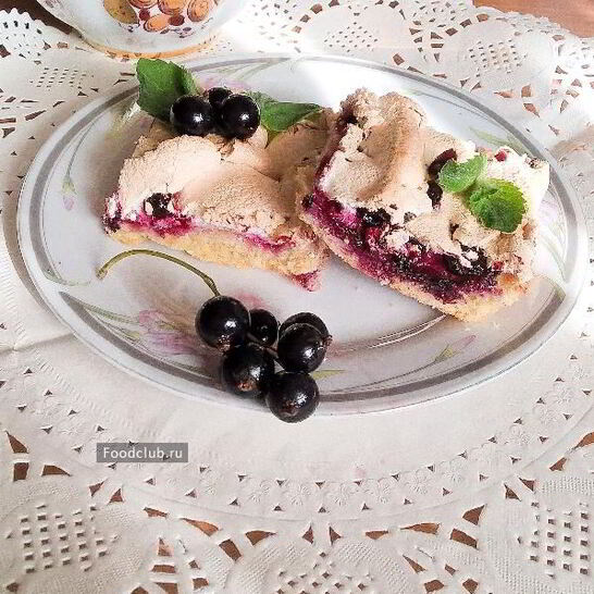 Рецепт смородиновое печенье с безе