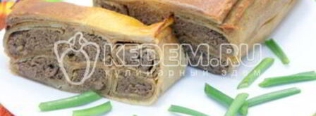 блинный пирог с печенью. Шаг 16