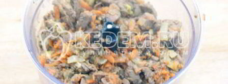 блинный пирог с печенью. Шаг 9