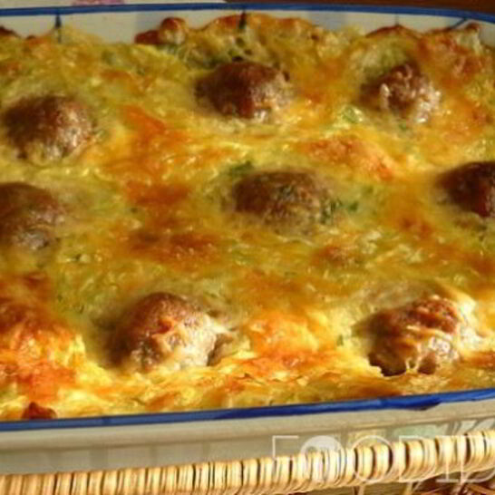 Рецепт кабачковый пирог с мясом