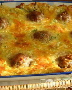 Кабачковый пирог с мясом