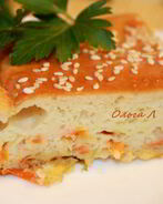 Капустный наливной пирог