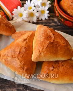 Курники с курицей и картошкой на дрожжевом тесте