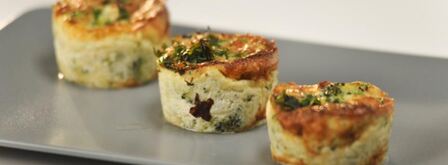 ленивые мини-киши с брокколи. Шаг 3