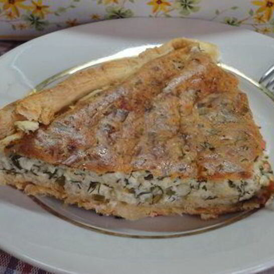 Рецепт летний пирог с зеленью