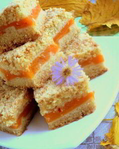 Насыпной пирог с тыквой