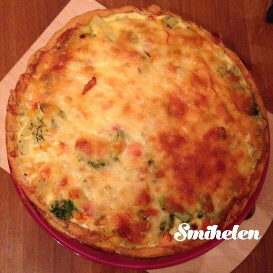 Рецепт открытый овощной пирог с курицей