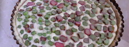 открытый пирог с ревенем. Шаг 10