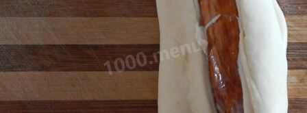 пирог из слоеного теста с творогом. Шаг 10