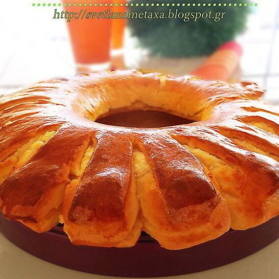 Рецепт пирог ромашка с творожно-медовой начинкой