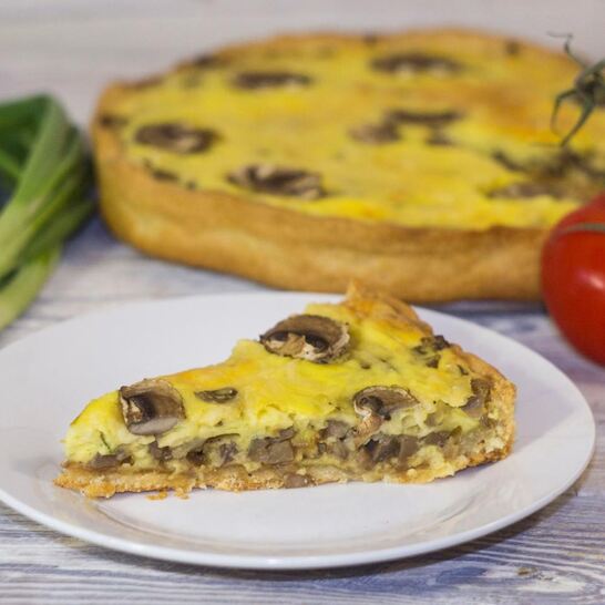 Рецепт пирог с грибами и сыром
