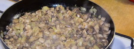 пирог с грибами и сыром. Шаг 13