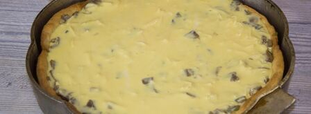 пирог с грибами и сыром. Шаг 20