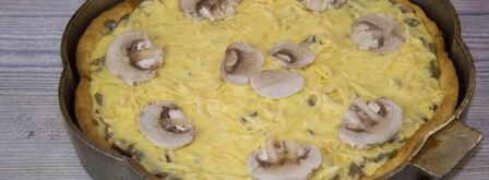 пирог с грибами и сыром. Шаг 22