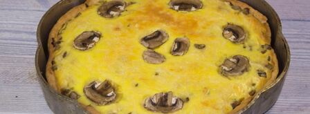 пирог с грибами и сыром. Шаг 23