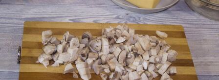 пирог с грибами и сыром. Шаг 9