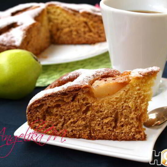Рецепт пирог с грушами и корицей