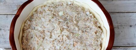 пирог с рыбой и рисом. Шаг 6