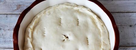 пирог с рыбой и рисом. Шаг 7