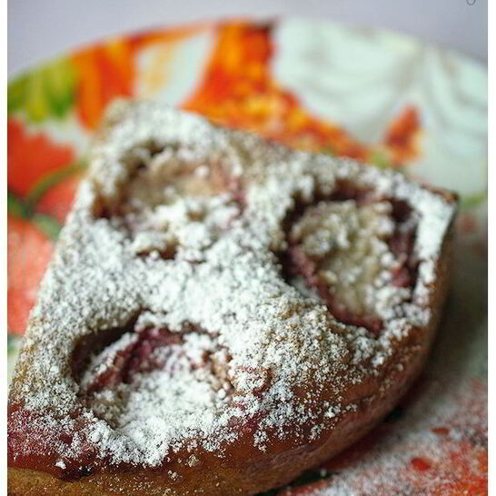 Рецепт пирог со сливами для поста