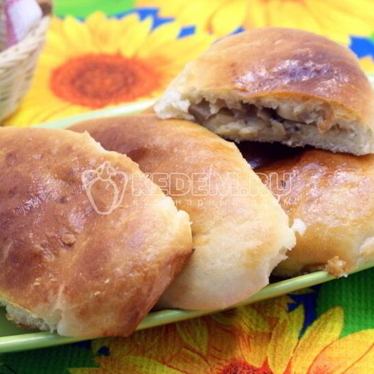 Рецепт пироги с капустой и грибами лапти