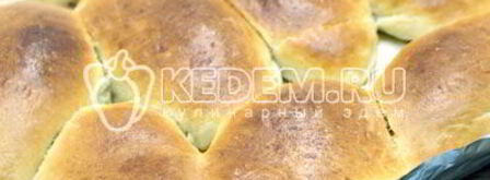 пироги с капустой и грибами лапти. Шаг 12