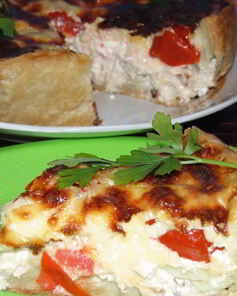 Рождественский пирог с курицей