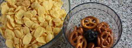 шоколадный пирог с мини-бретцелями. Шаг 3