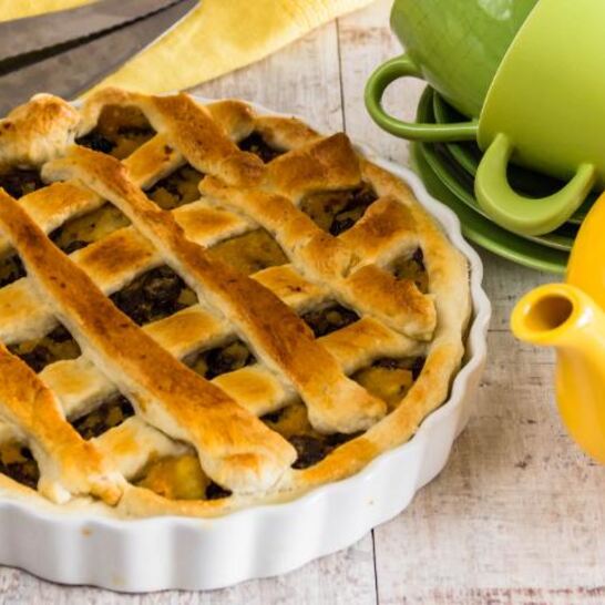 Рецепт слоеный яблочный пирог