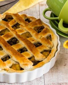 Слоеный яблочный пирог