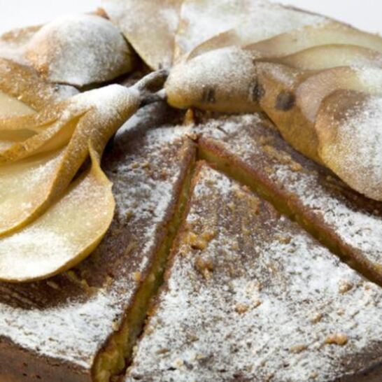 Рецепт сметанно-сливочный пирог с грушей