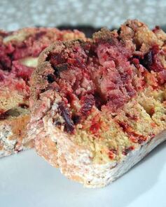 Свекольный пирог с орехами