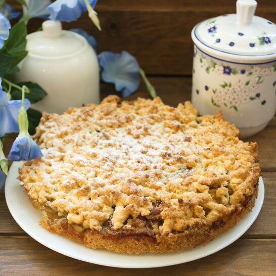 Рецепт тертый пирог с яблоками