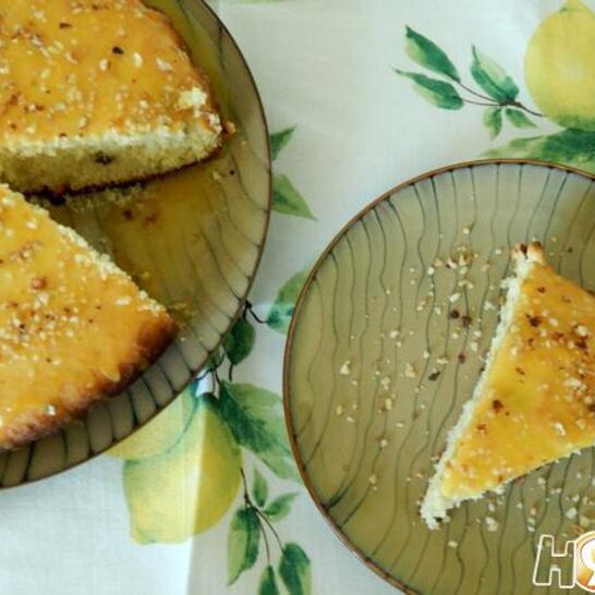 Рецепт творожный пирог со сливично-апельсиновым соусом