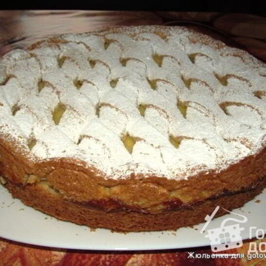 Рецепт яблочный пирог с нежным кремом