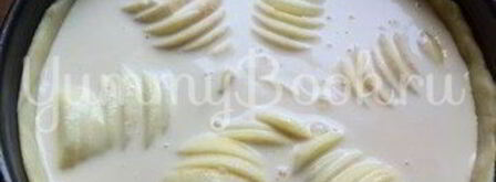 яблочный пирог с пудингом и марципаном. Шаг 9