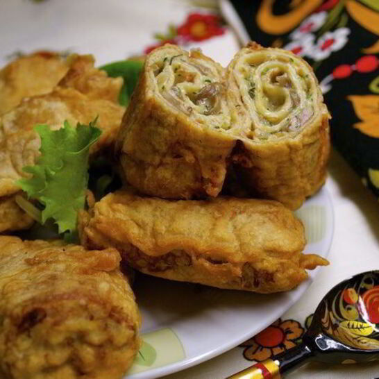 Рецепт блинчатые пирожки, панированные в тесте