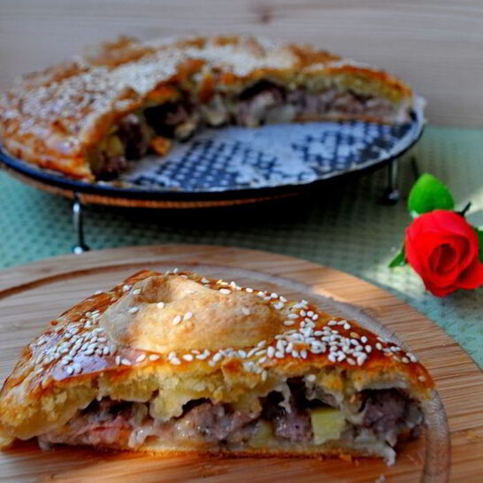 Рецепт пирог с индейкой и картофелем