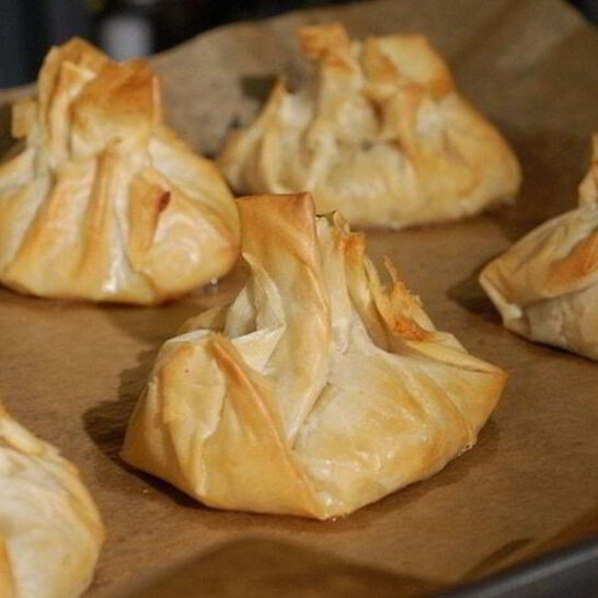 Рецепт пирожки из теста фило с рисом и грибами