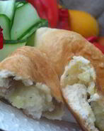 Пирожки картофельные с грибами