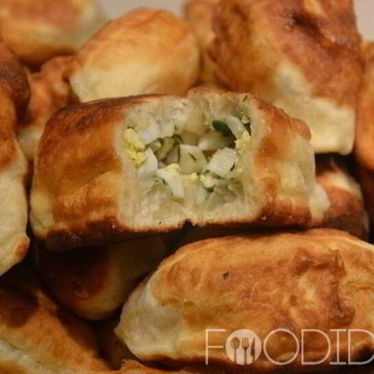 Рецепт пирожки с капустой и яйцами