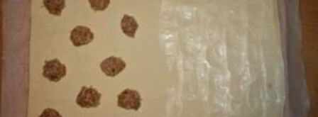 пирожки с рыбой из слоеного теста. Шаг 6