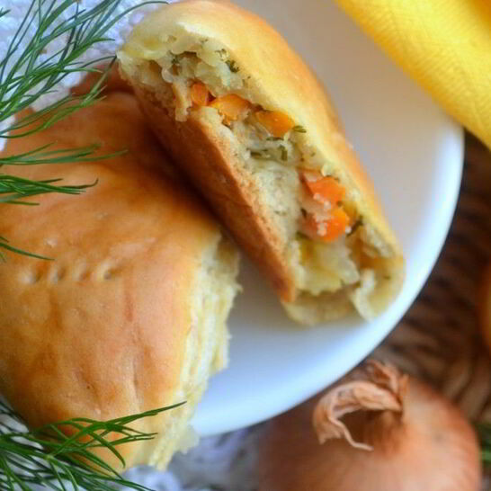 Рецепт пирожки с рыбой о овощами
