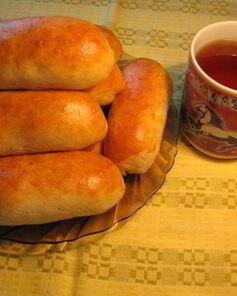 Пирожки с сосиской в духовке