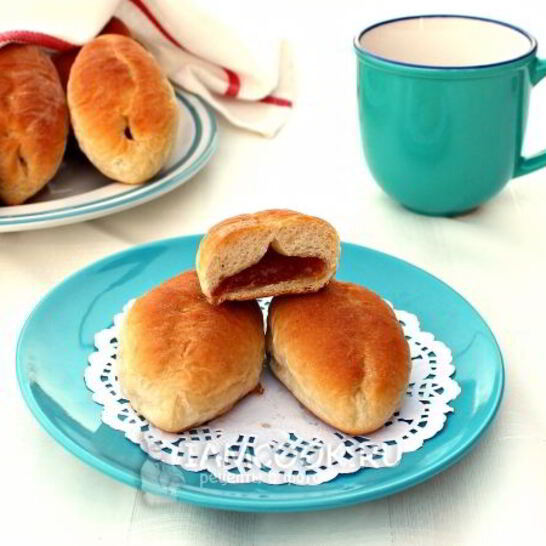 Рецепт пирожки с яблочным повидлом