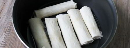 пирожки-сигары с творогом. Шаг 9