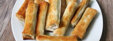 пирожки-сигары с творогом. Шаг 10