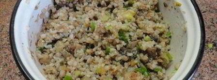 постные пирожки с гречкой и грибами. Шаг 5