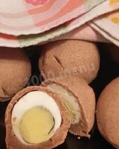 Ржаные пирожки кокурки с яйцом