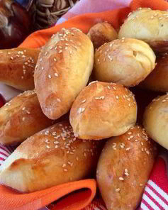 Скороспелые пирожки с печенью и овощами